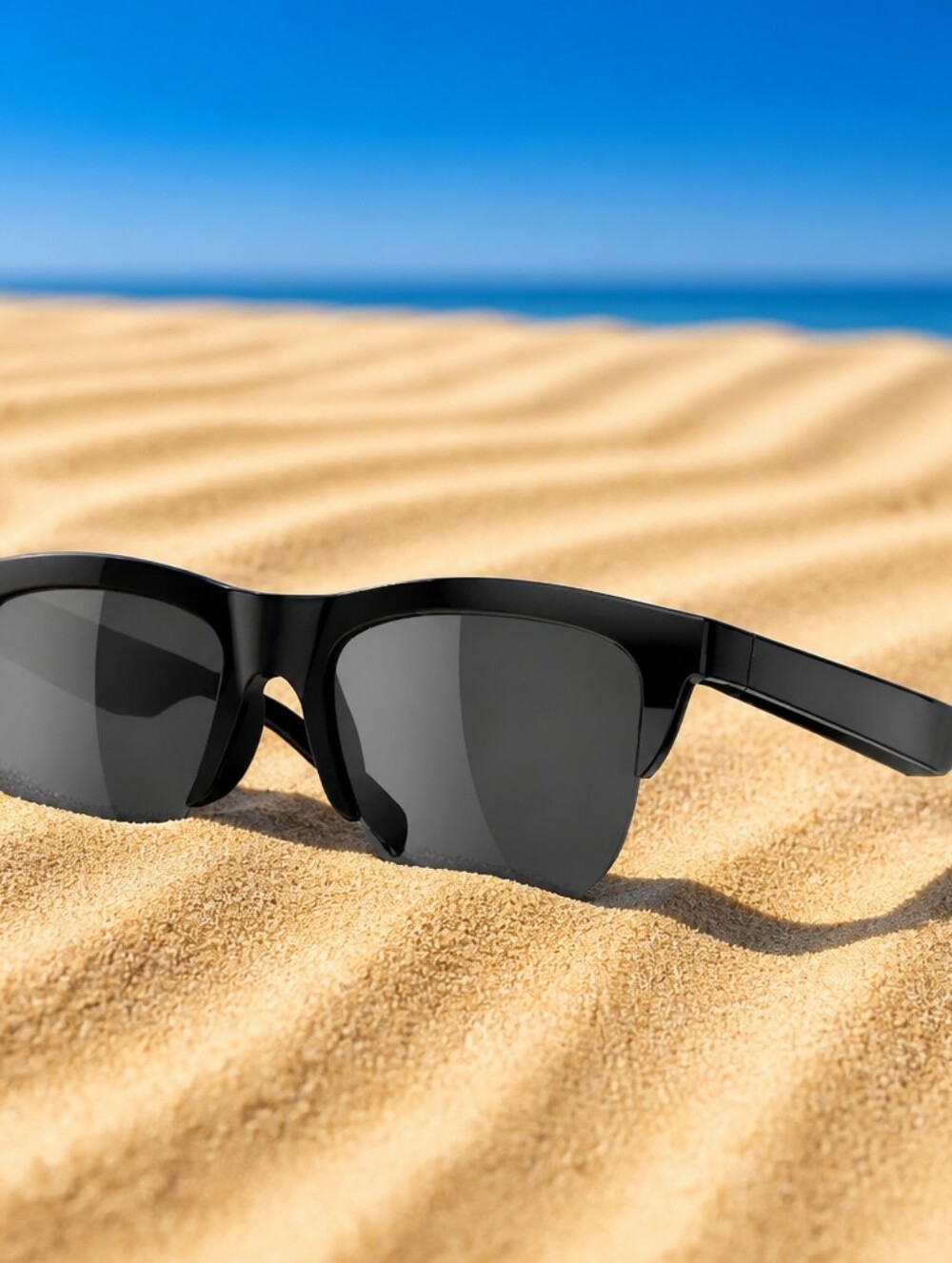 NWT DMES Smart Audio Sunglasses Bluetooth Open Ear Calls Translation Black - Picture 3 of 17